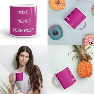 💕 WIFE MOM POSHBOSS COFFEE TEA MUG *NWT* 💕